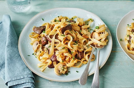 Image of "Chicken liver and Marmite tagliatelle"