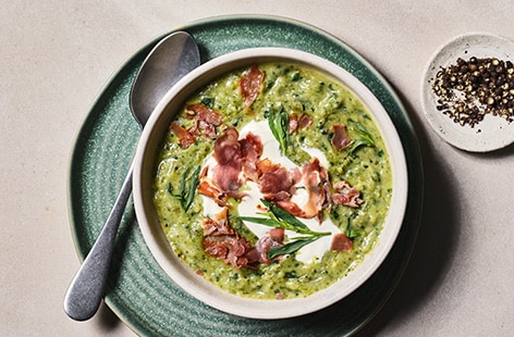 Image of "Roasted leek and potato soup"