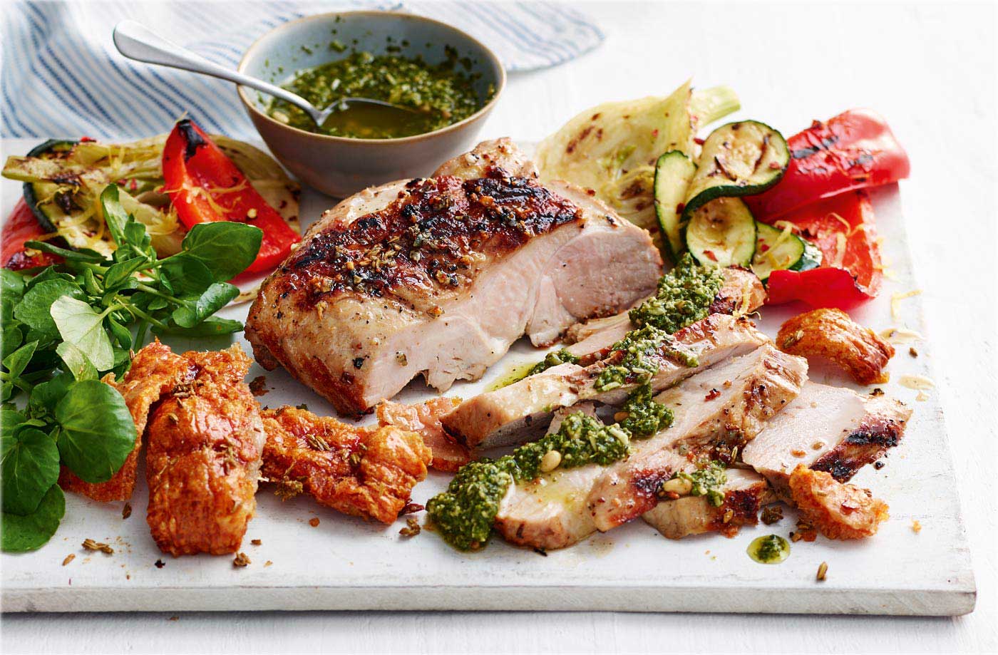 Lucy's 'dad's favourite' pesto pork
