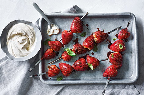 Image of "Smoky strawberry skewers"