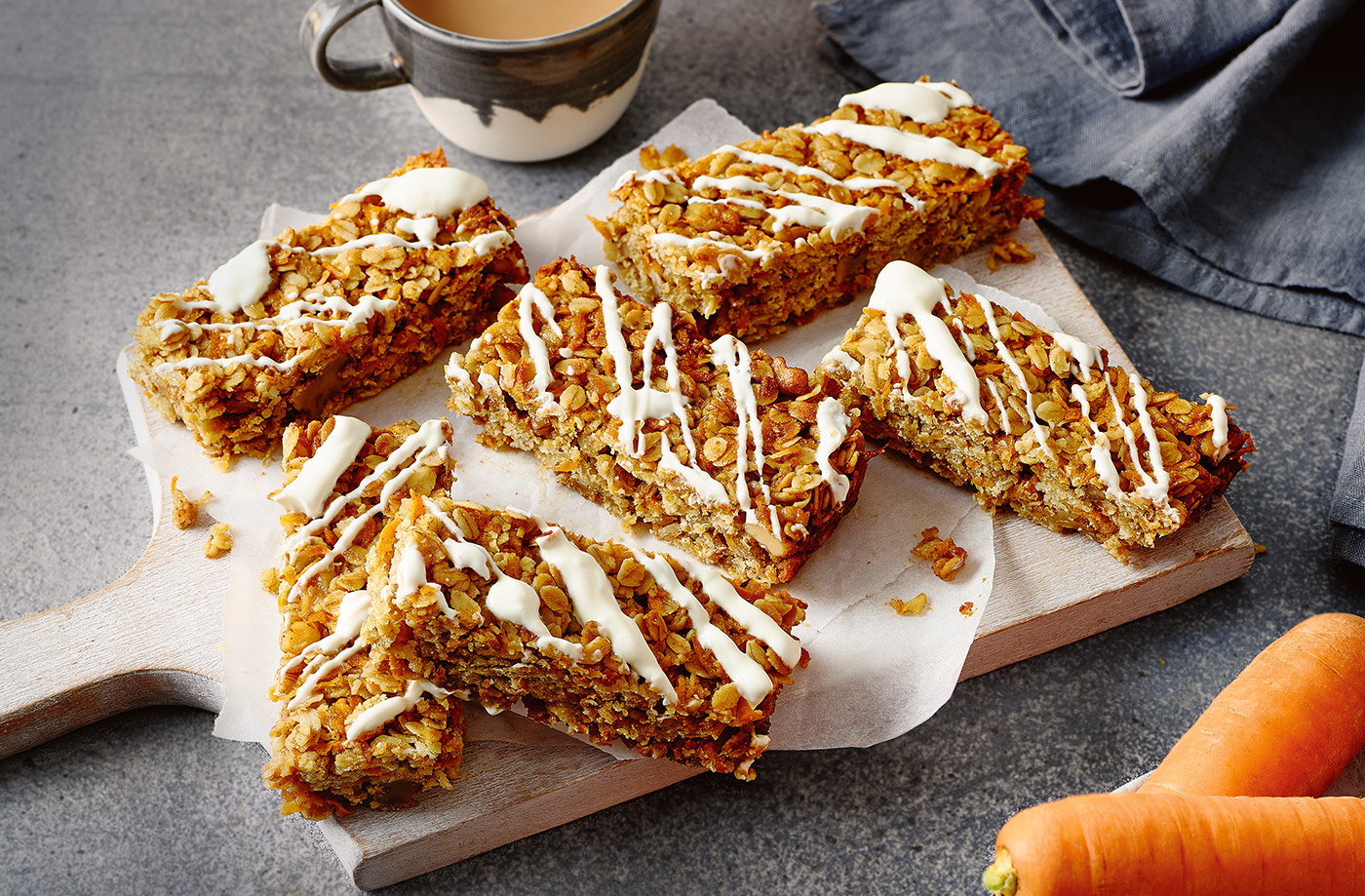 Carrot cake flapjacks