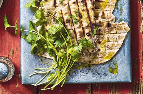 Image of "Quick coriander flatbreads"