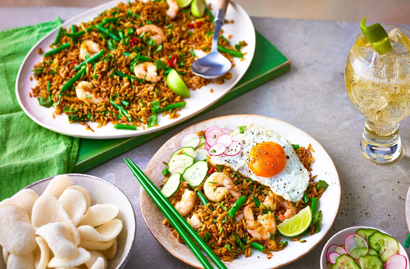 Prawn nasi goreng
