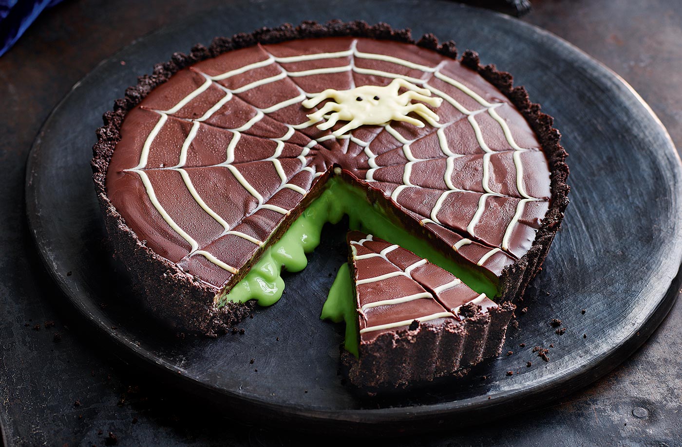 Vanessa’s ‘not so scary’ chocolate slime tart