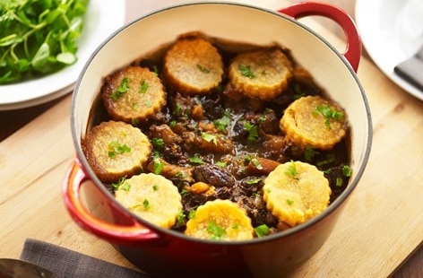 Image of "Gingered beef stew with dumplings "