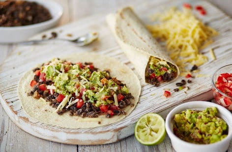 Image of "Black bean burritos "