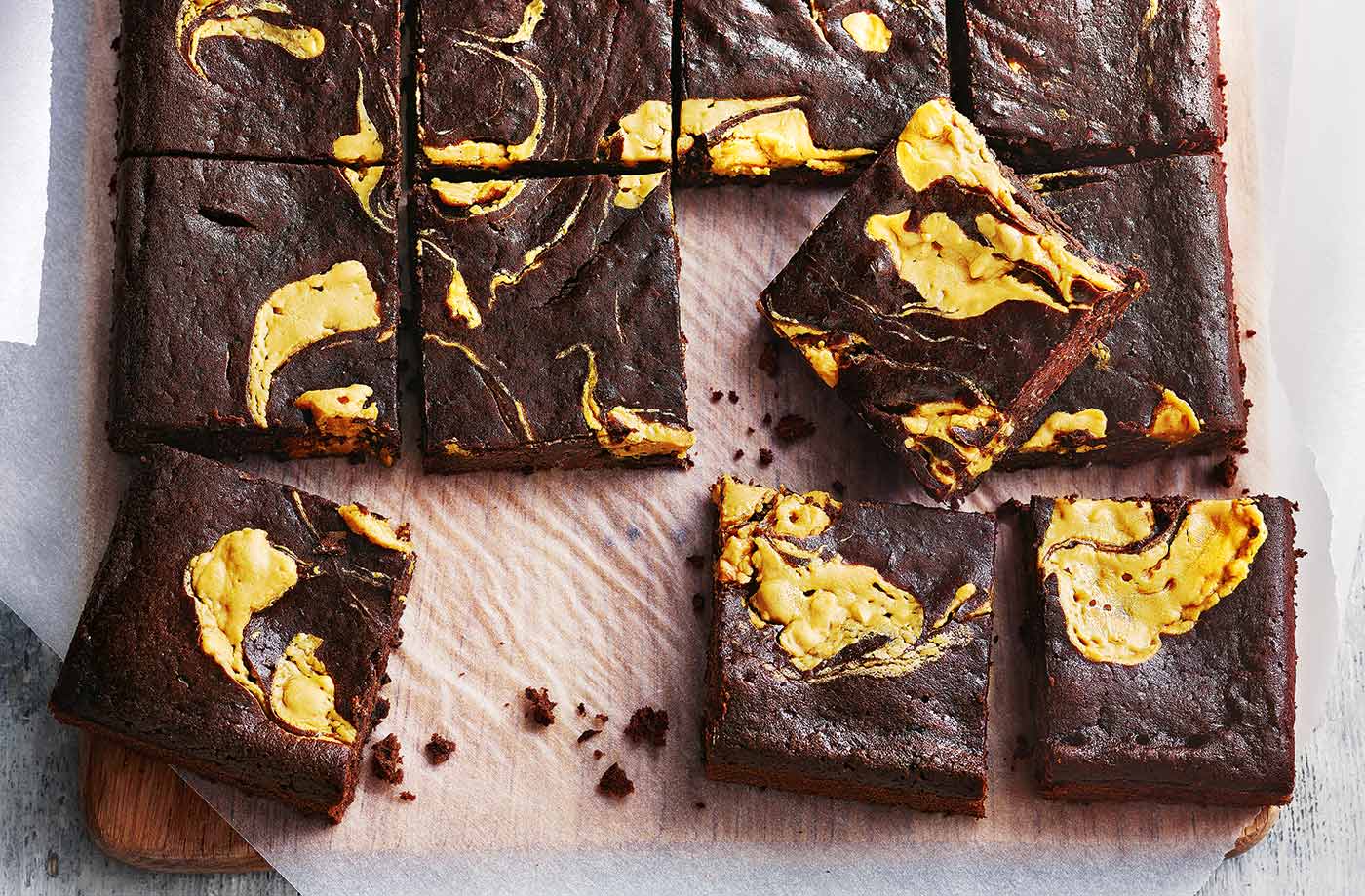 Black bean and peanut butter brownies