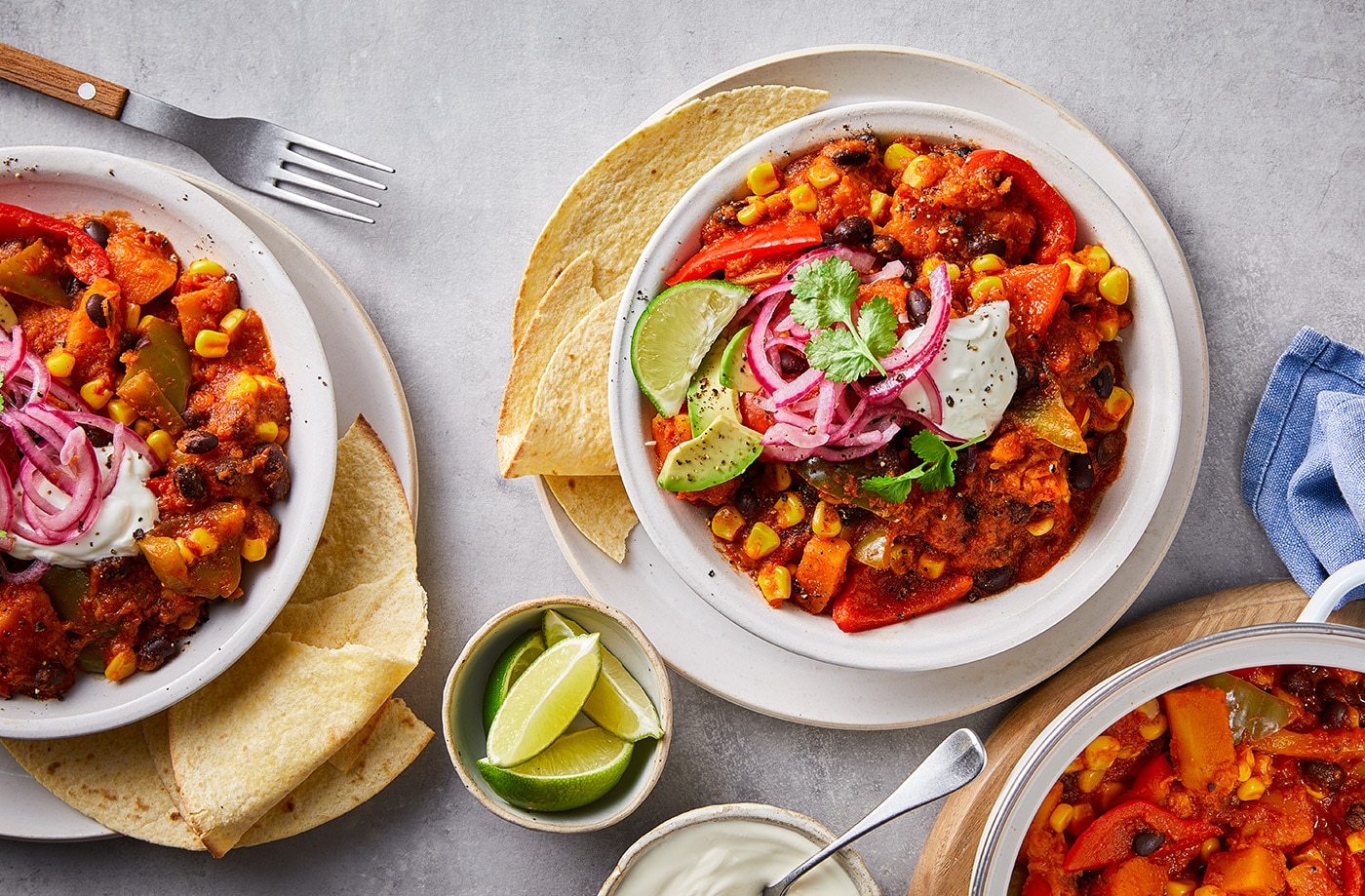 Veggie black bean chilli
