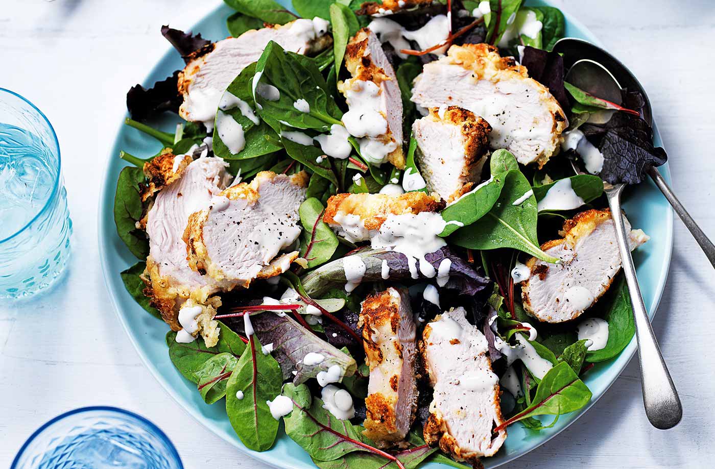 Southern-fried chicken salad