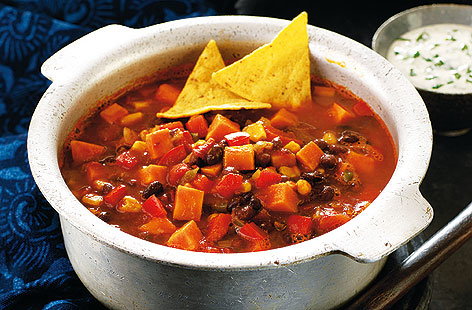 Image of "Spicy bean and sweet potato stew"