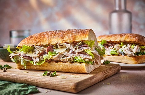 Image of "Chicken Caesar ciabatta sandwich"