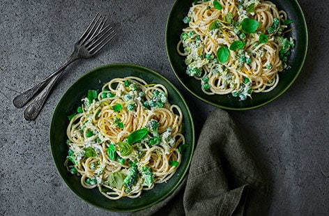 Image of "Zesty ricotta and broccoli spaghetti"