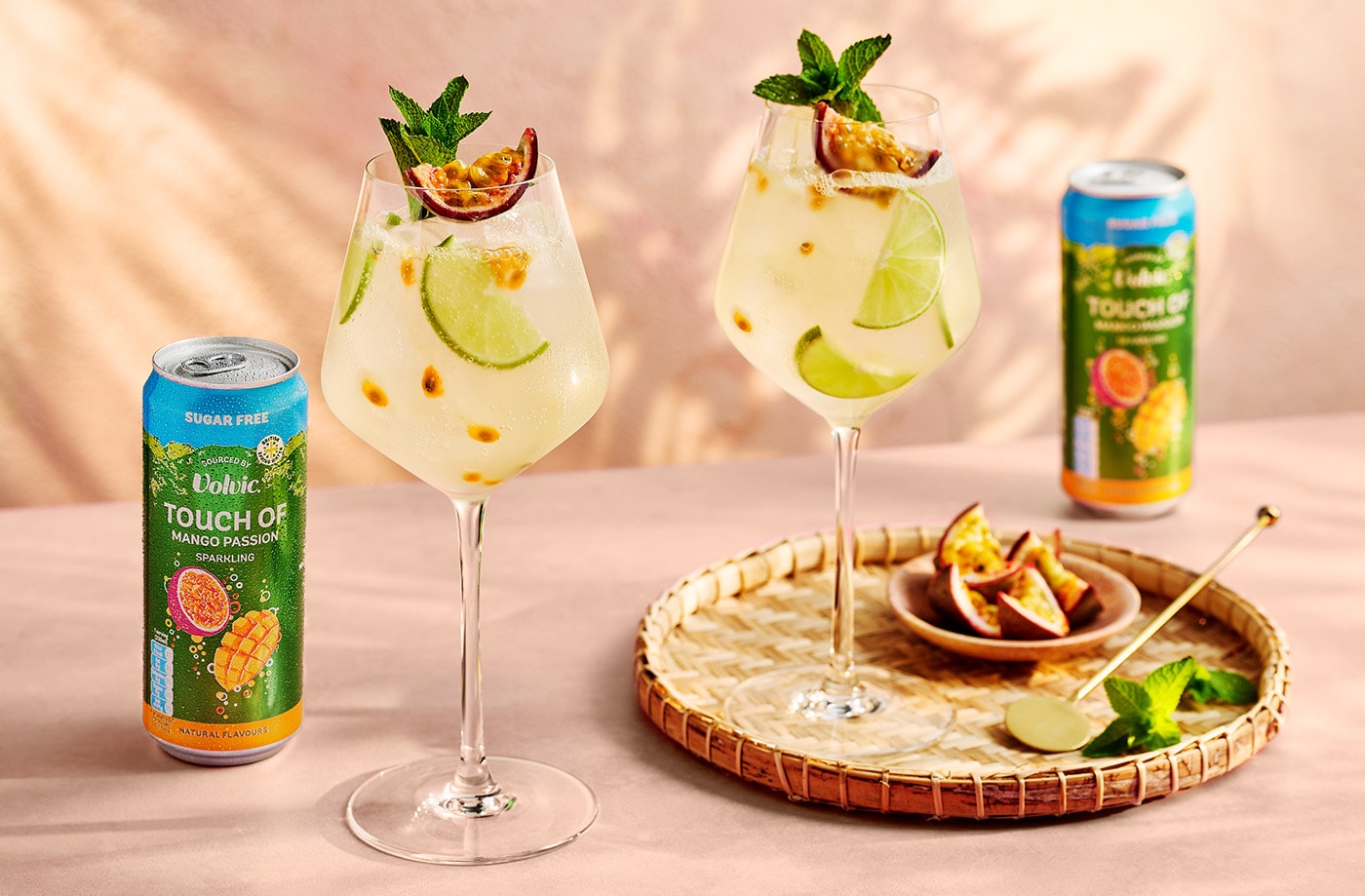 Tropical spritz mocktail