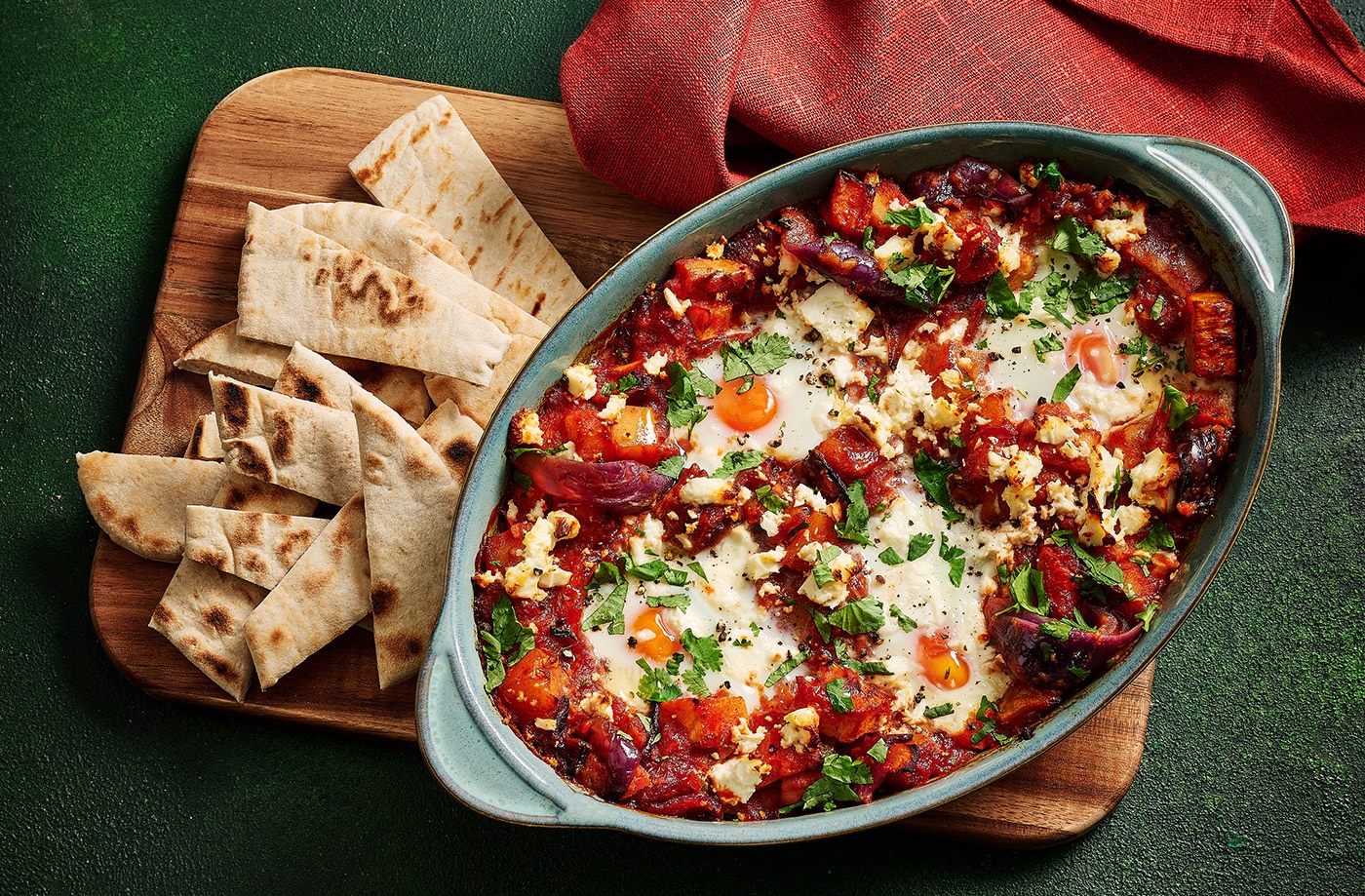 One-tray baked eggs