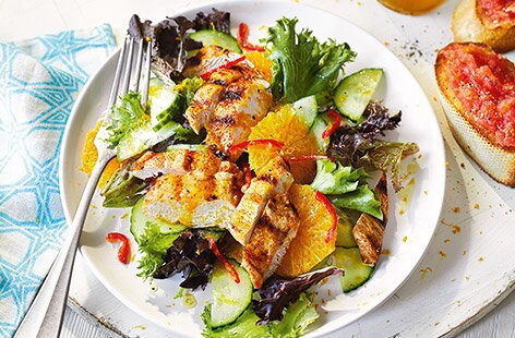 Image of "Spanish chicken and orange salad"