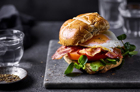Hot cross brunch bun