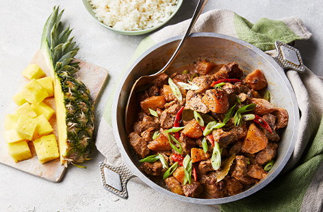 Image of "Filipino-style pineapple and pork adobo"