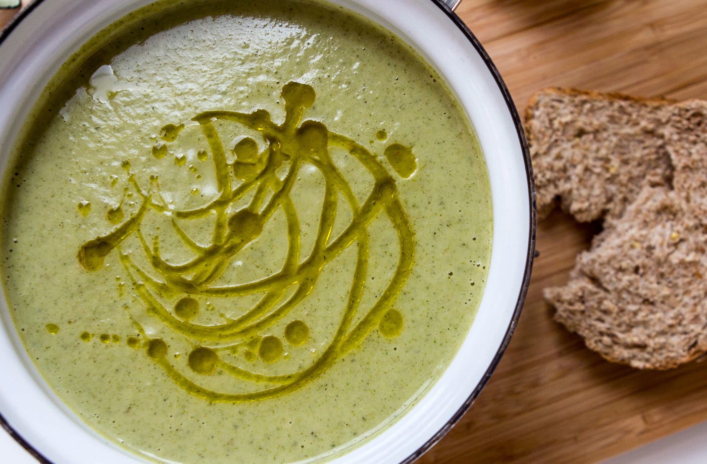 Broccoli and peanut butter soup