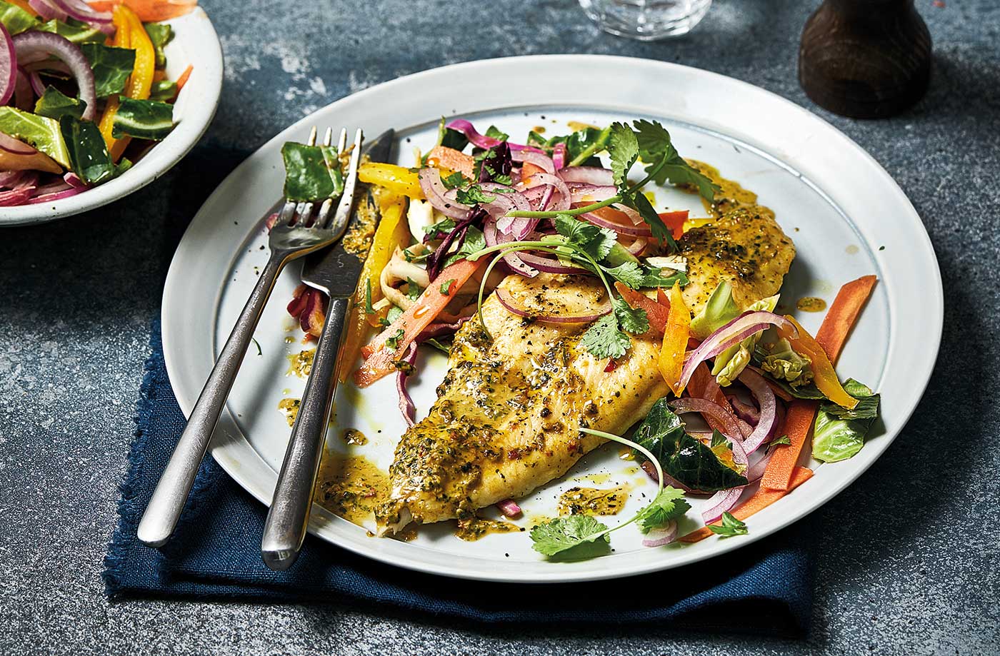 Peanut-crusted basa fillets
