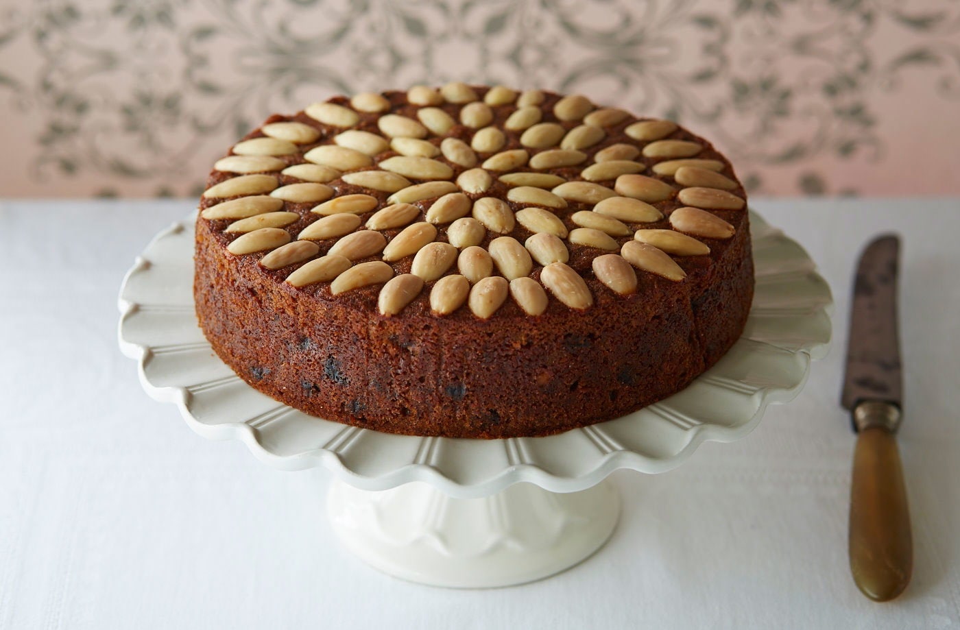 Dairy and egg-free Dundee cake