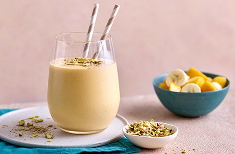 Image of "Mango and coconut lassi"