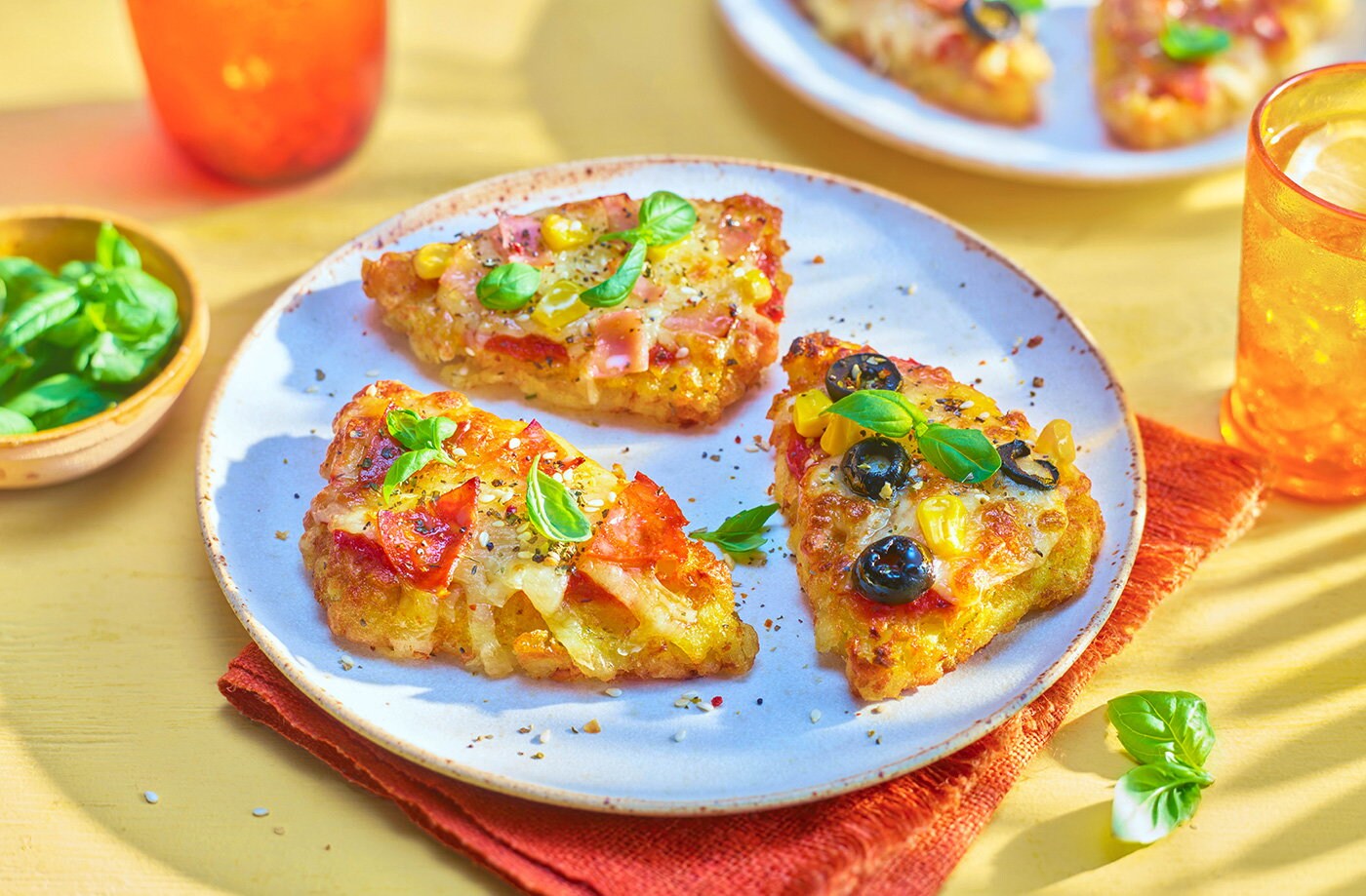 Hash brown pizza