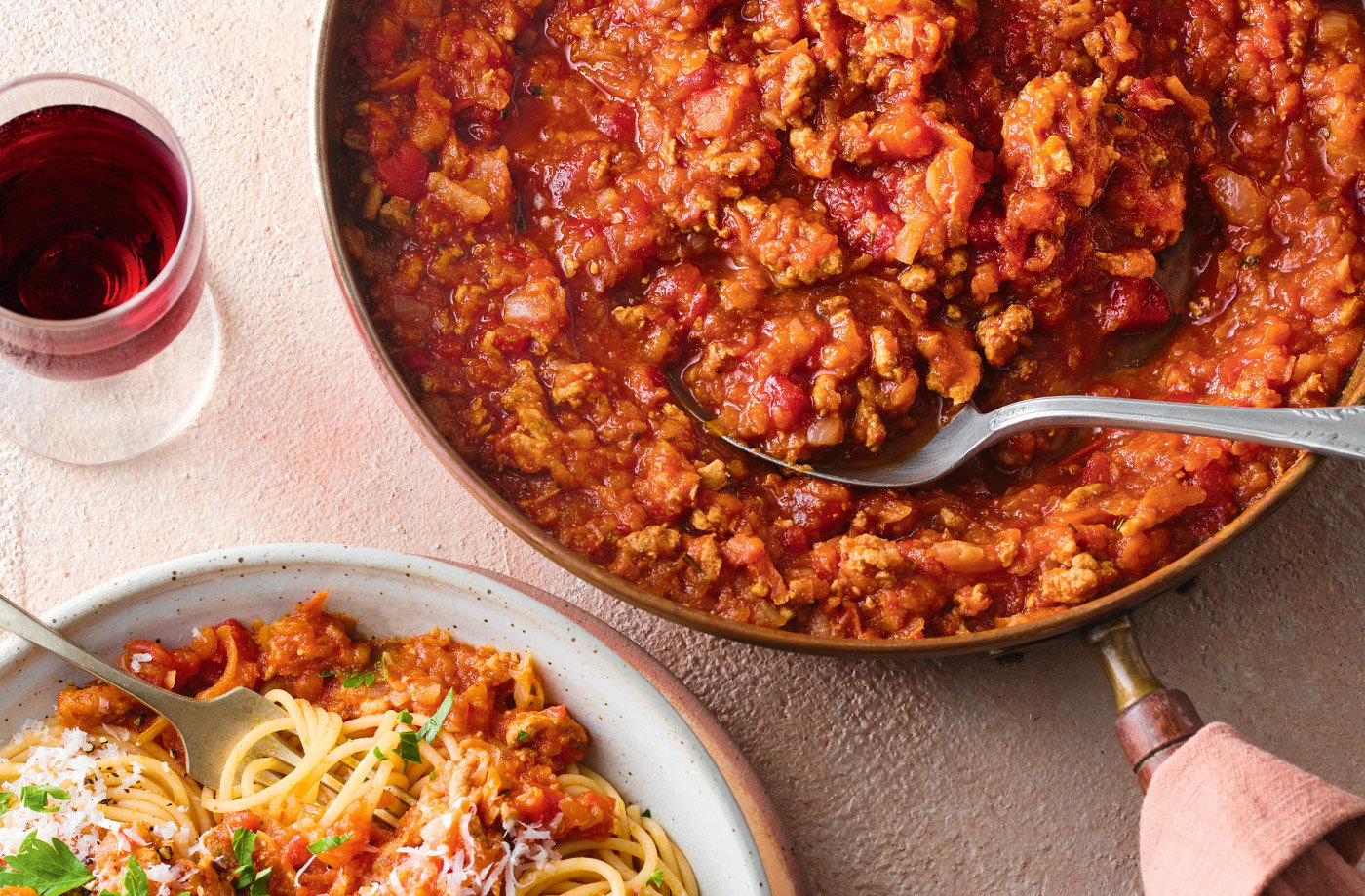 Batch-cook hidden veg Bolognese