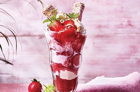 Image of "Strawberry sharing sundae"