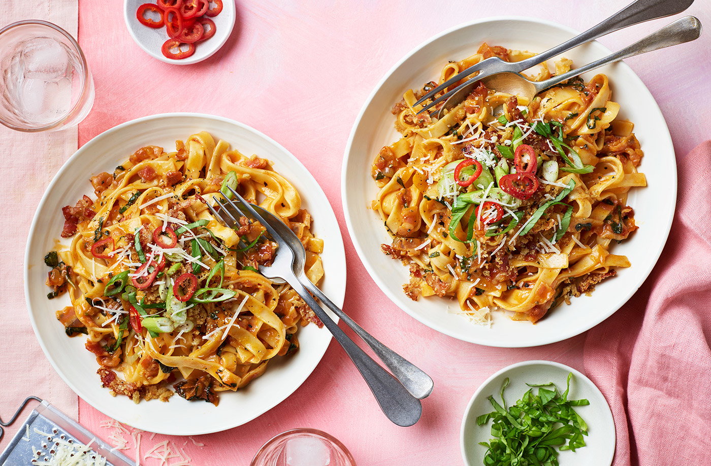 Gochujang carbonara