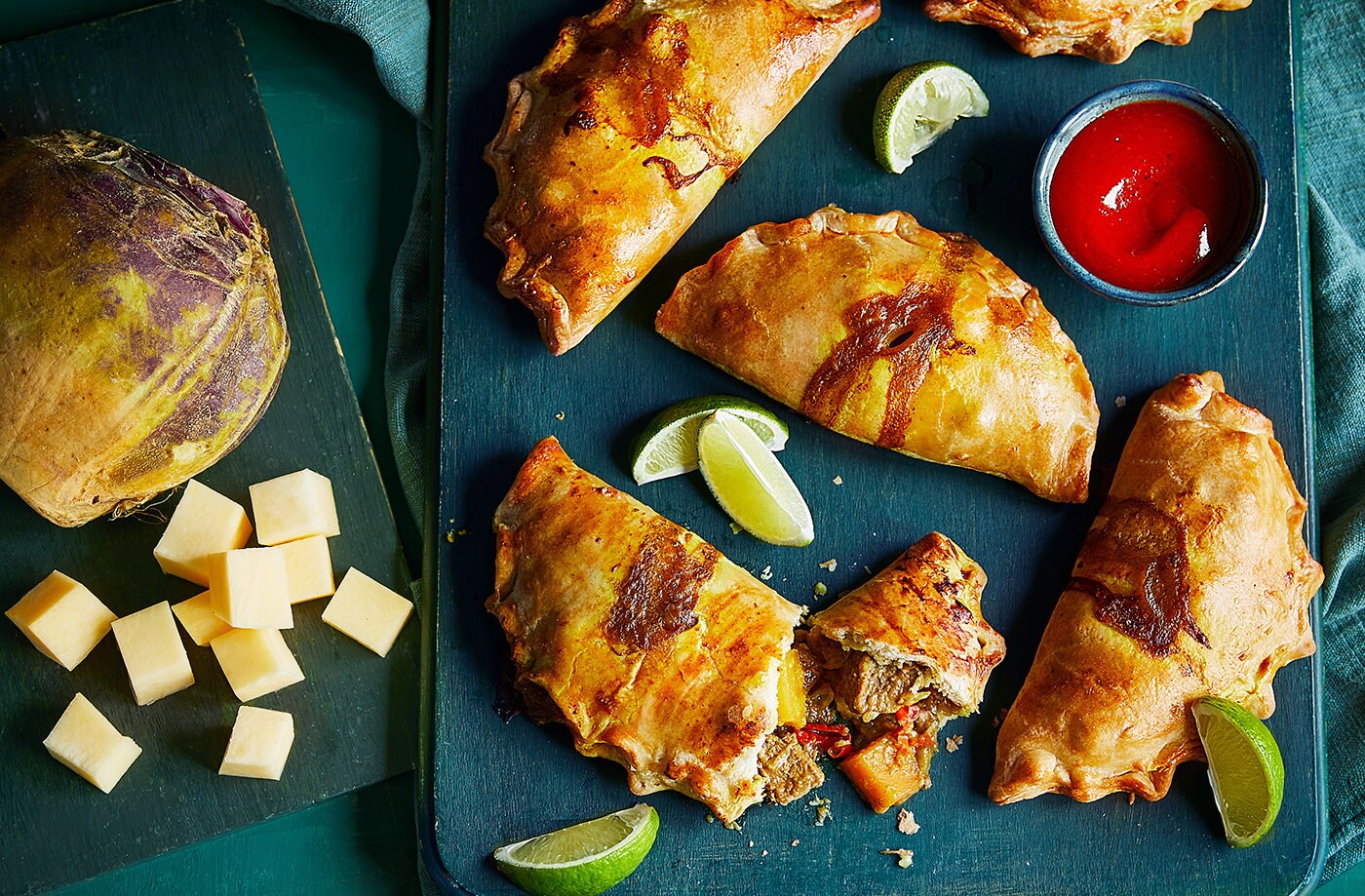 Swede and beef rendang pies