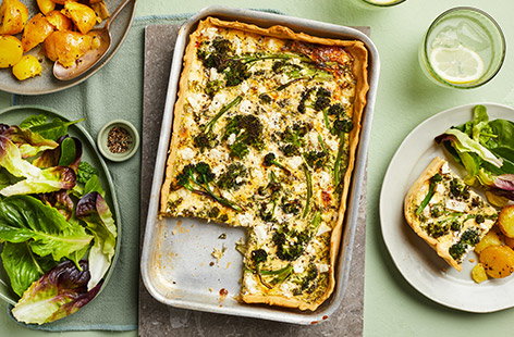 Image of "Broccoli and feta quiche"