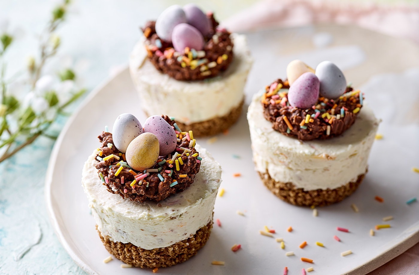 Cereal milk cheesecakes