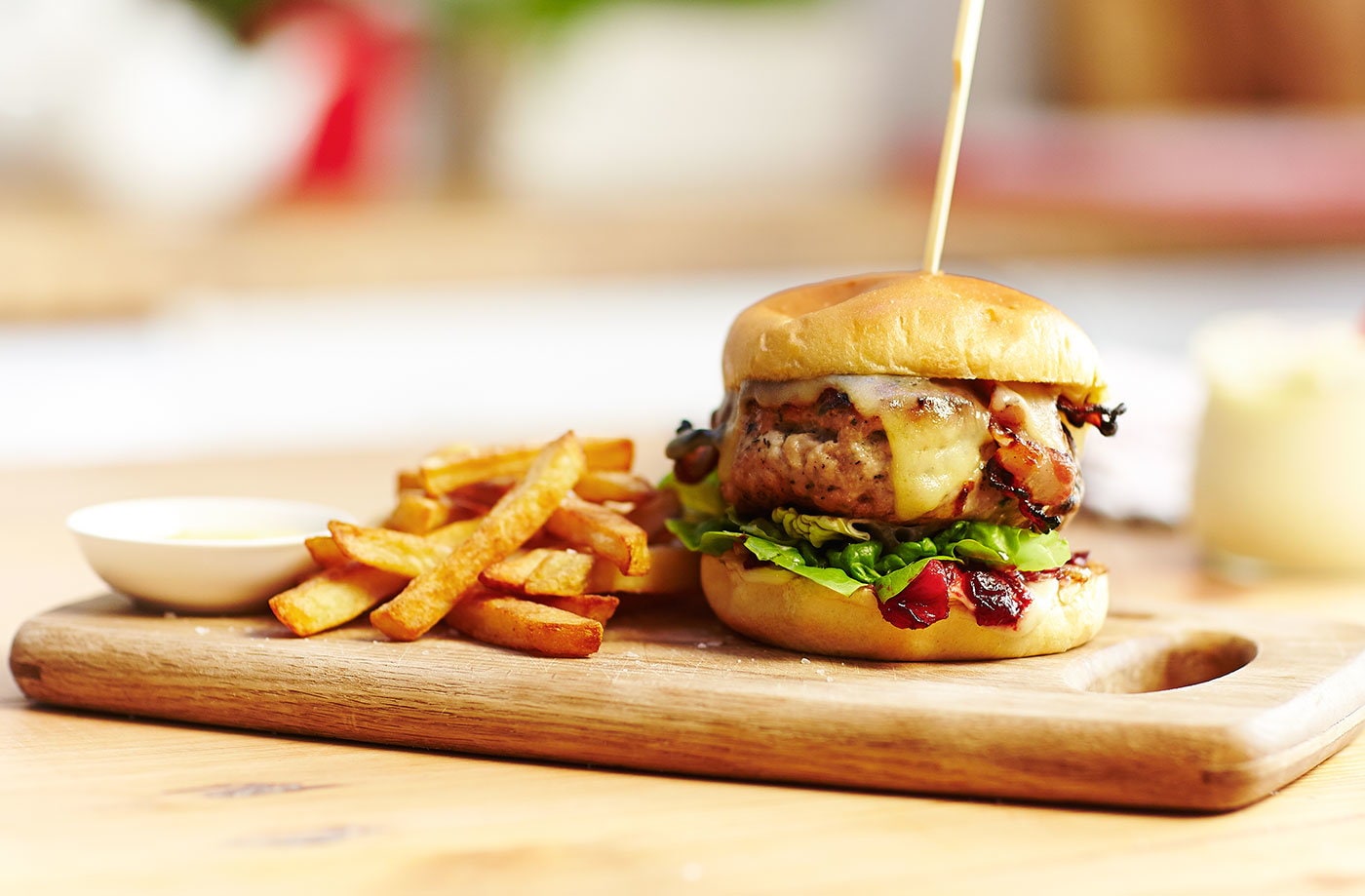 The Christmas turkey burger