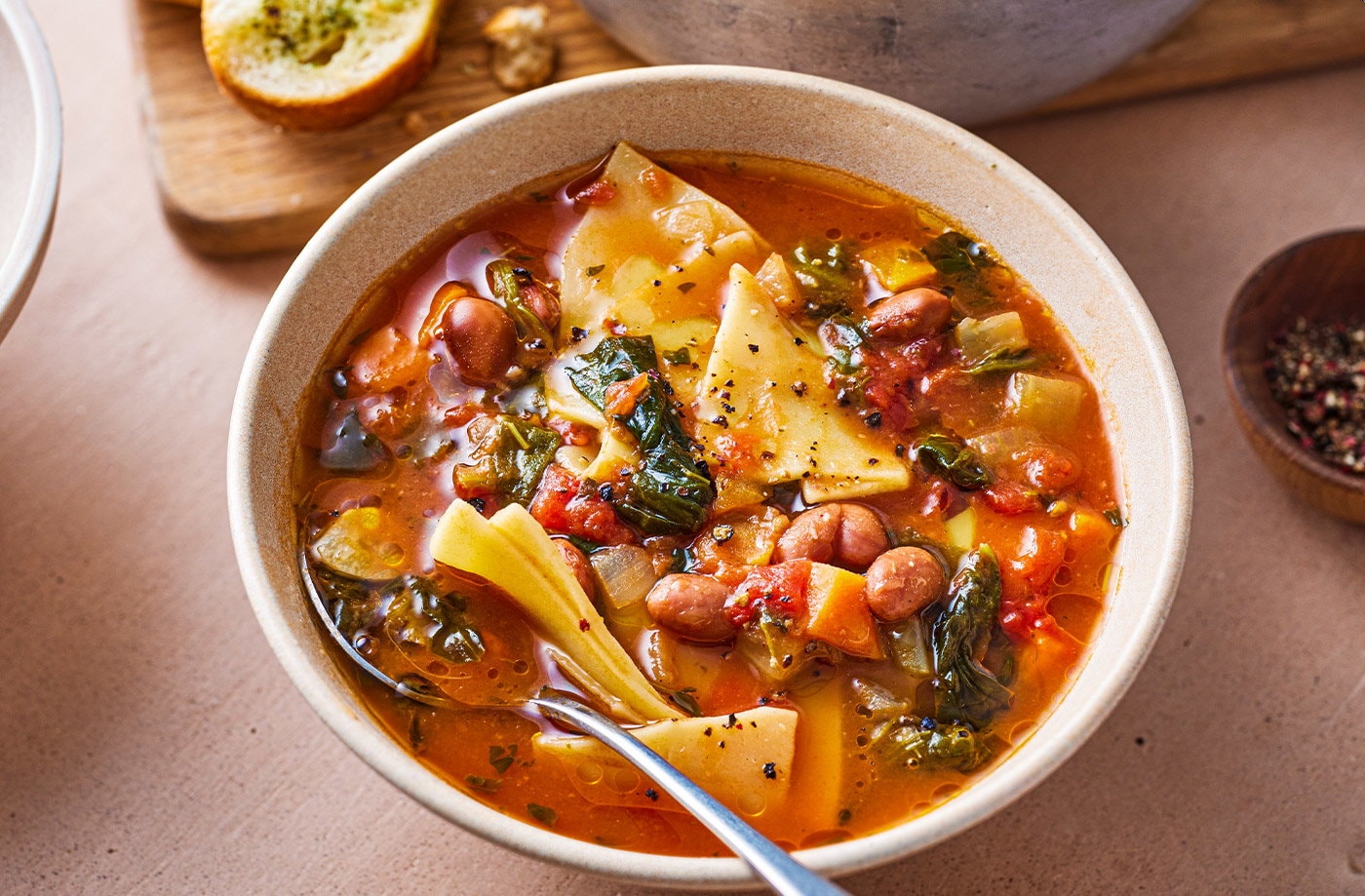 Pasta and bean soup
