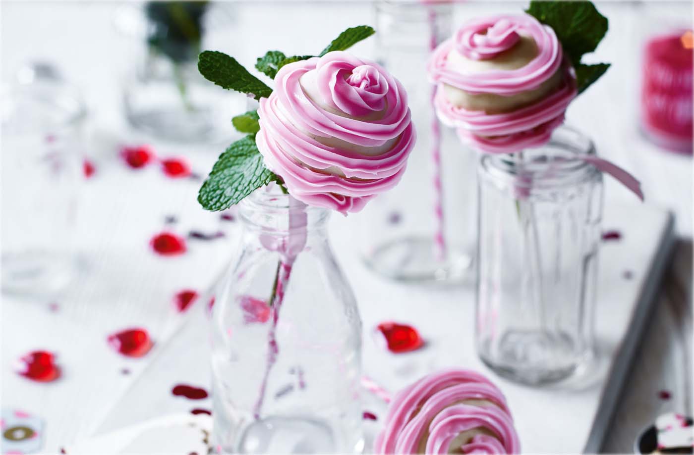 Cake pop roses