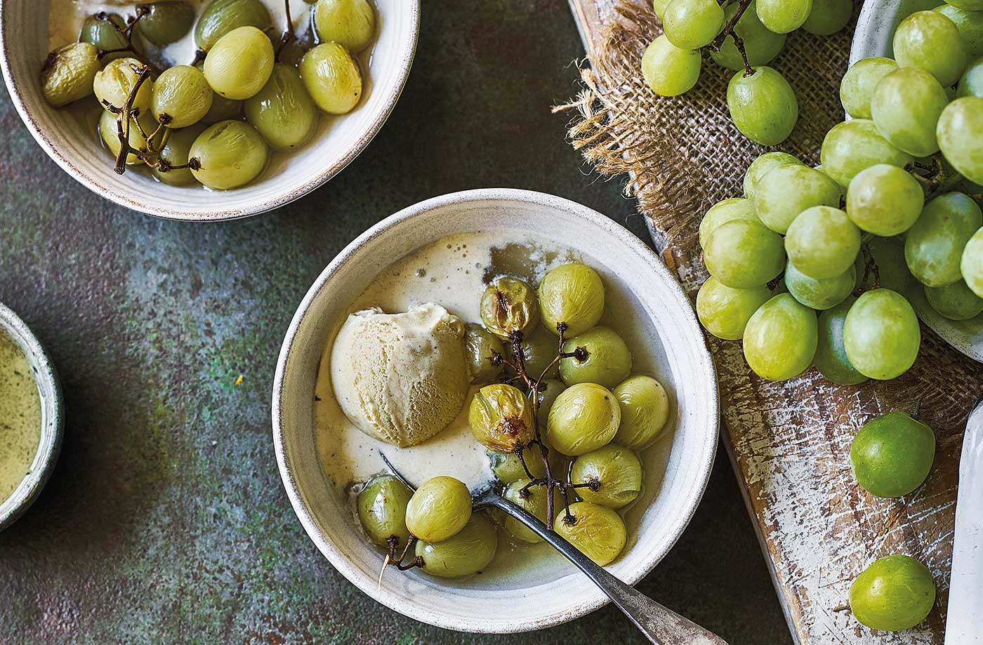 Sherry-roasted grapes