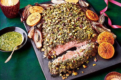 Image of "Citrus and stuffing salmon"
