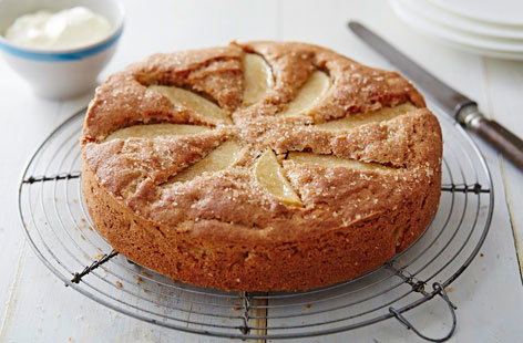 Image of "Apple cake with crunchy topping"