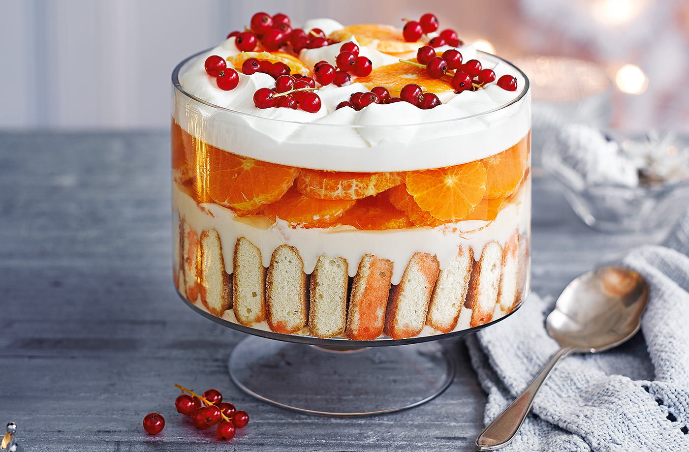 Aperol spritz trifle