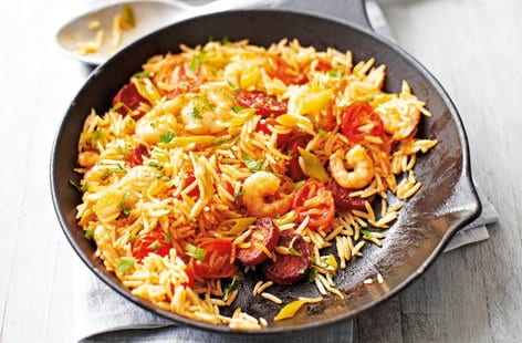 Image of "Chorizo and prawn fried rice"