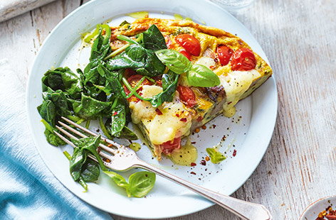 Image of "Sausage and tomato frittata"