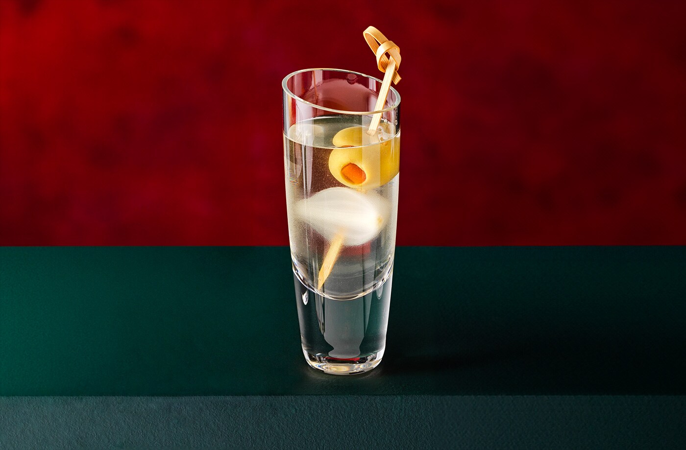 Mini dirty martini