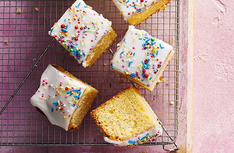 Image of "Vanilla sprinkle school cake"