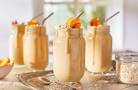 Image of "Peach and oat smoothie"