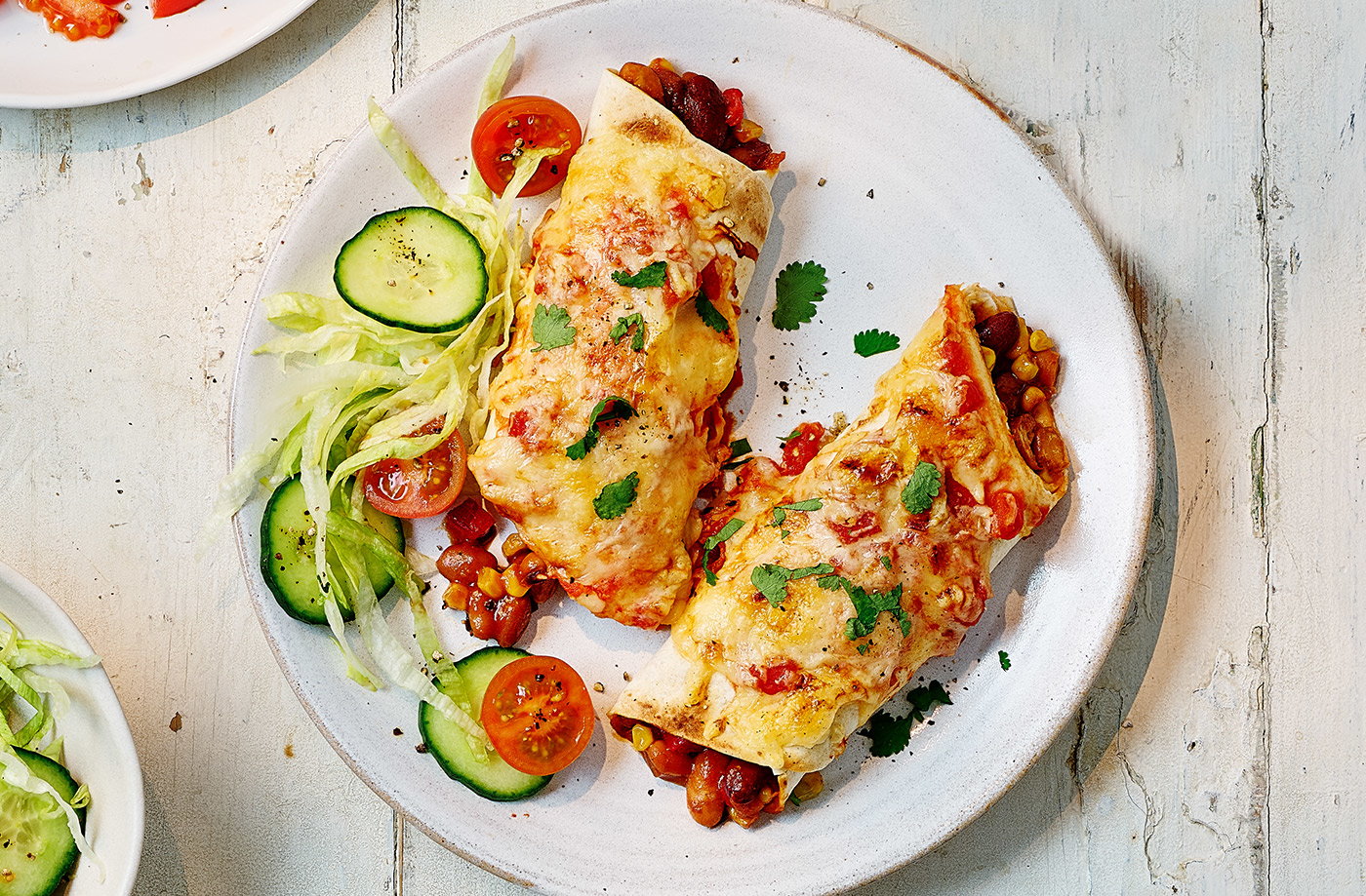 Quick bean enchiladas