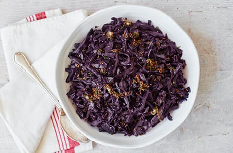 Image of "Red cabbage with thyme and caraway butter"
