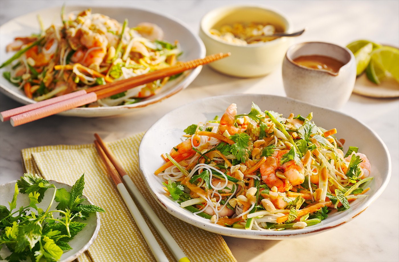 Summer roll noodle salad