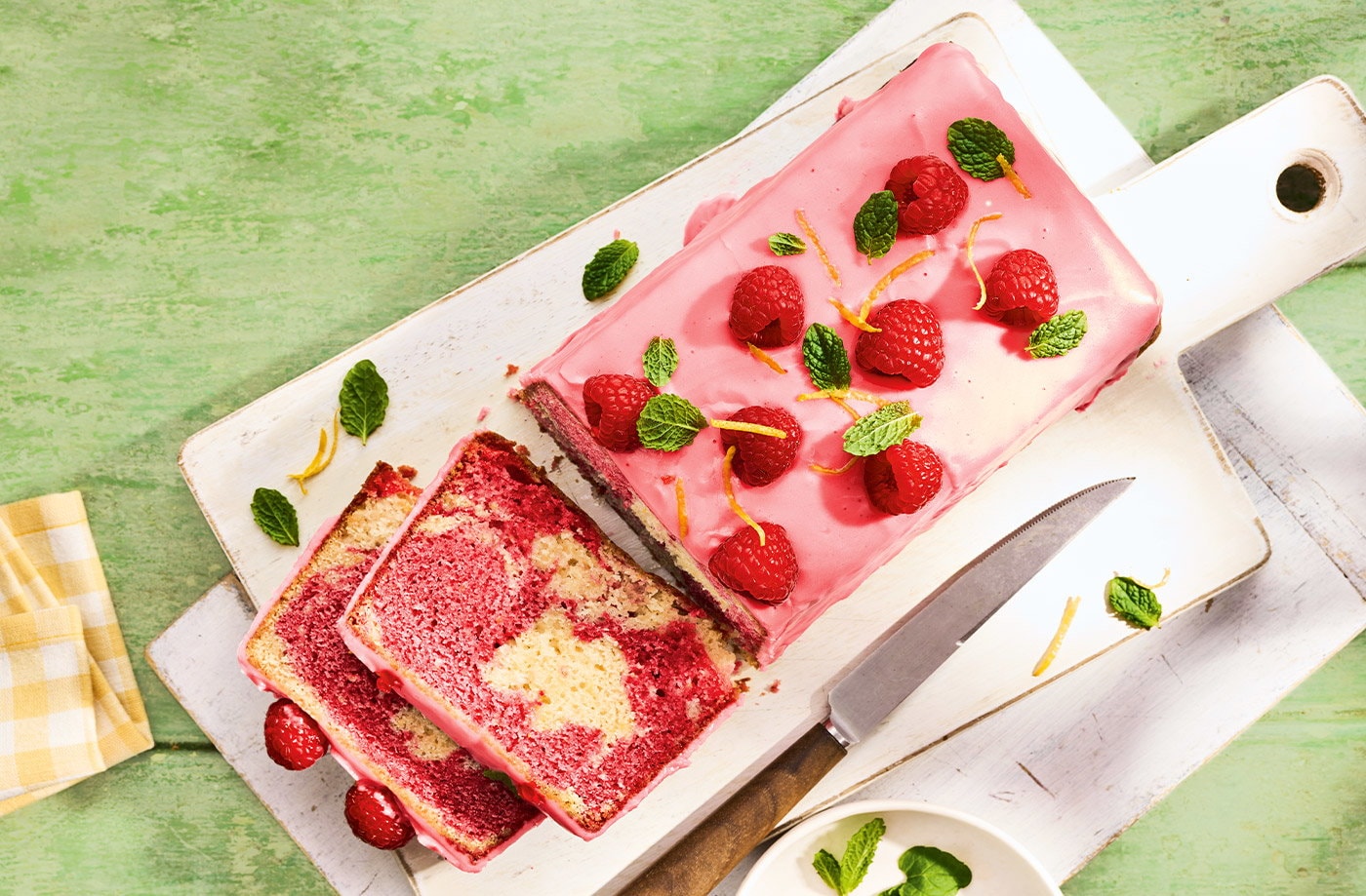 Pink lemonade loaf cake