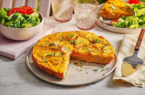 Patatas bravas tortilla