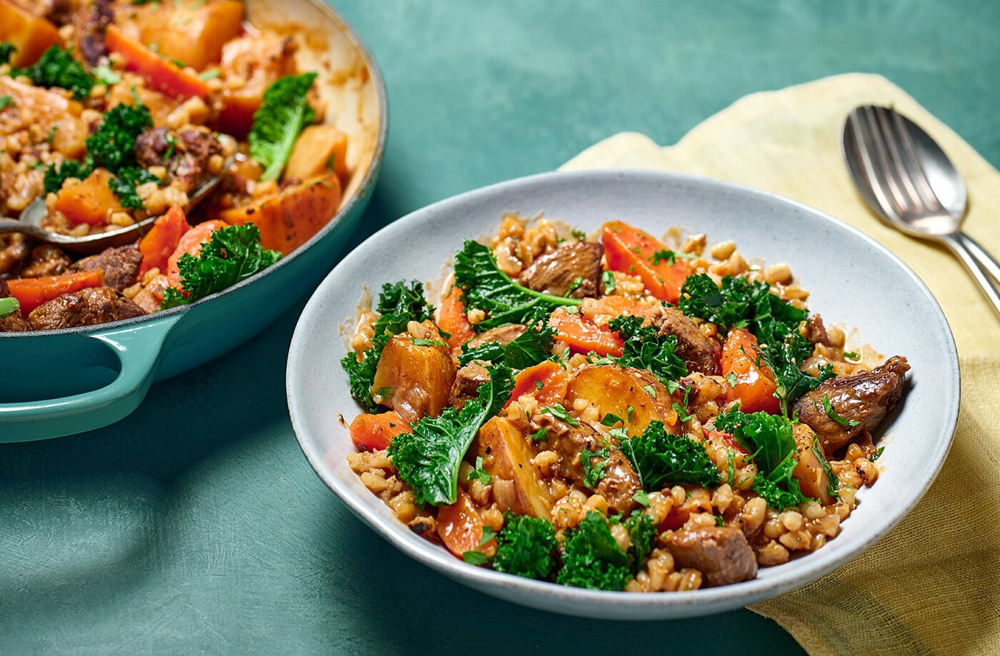 Lamb and pearl barley stew